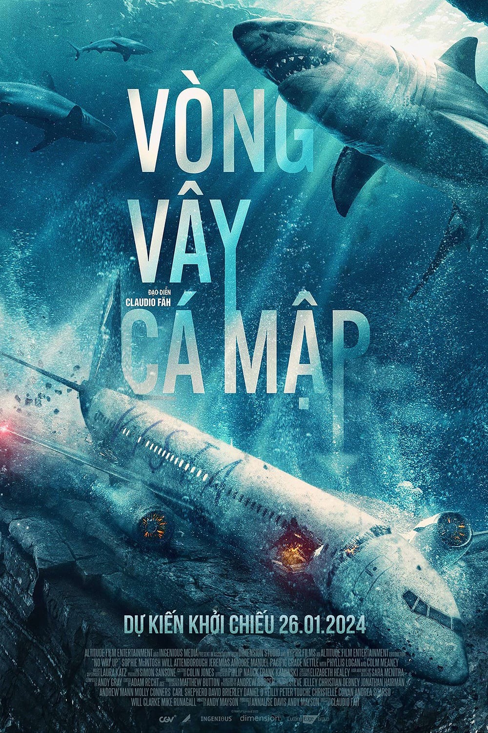 Vòng Vây Cá Mập (No Way Up) [2024]